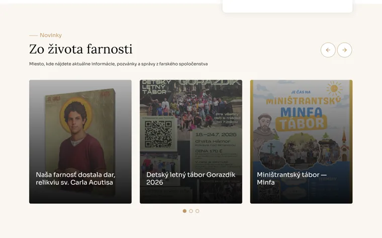 Služby — web, o ktorý sa staráme